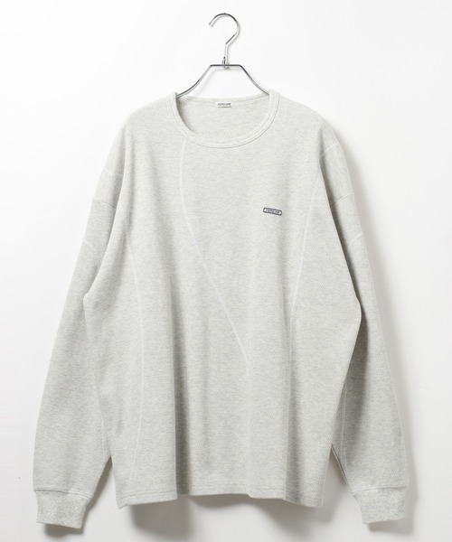 HEREIAM(ヘレイアム)の「【HEREIAM MEN】ハニカムワッフルプルオーバー(Tシャツ/カットソー・メンズ・オフホワイト/グレー・LARGE/MEDIUM)」の20枚目の写真
