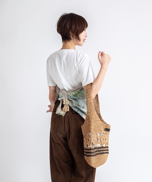 GAIMO(ガイモ)の「【GAIMO/ガイモ】かごバッグ トートバッグ 肩掛け(ショルダーバッグ・レディース・ナチュラル・FREE)」の7枚目の写真