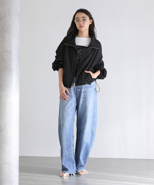 La TOTALITE(ラトータリテ)の「【洗える】タフタライトブルゾン(ナイロンジャケット・レディース・ホワイト/ブラック・38/36)」の3枚目の写真