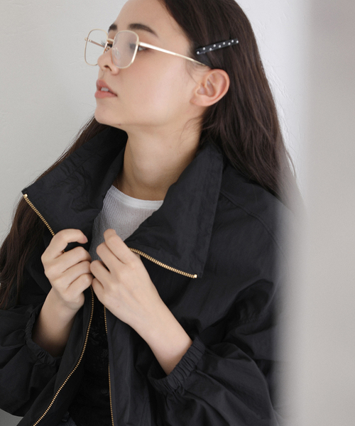 La TOTALITE(ラトータリテ)の「【洗える】タフタライトブルゾン(ナイロンジャケット・レディース・ホワイト/ブラック・38/36)」の9枚目の写真