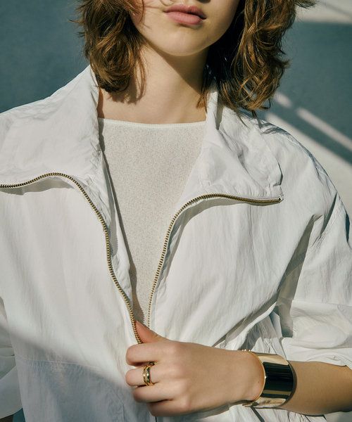 La TOTALITE(ラトータリテ)の「【洗える】タフタライトブルゾン(ナイロンジャケット・レディース・ホワイト/ブラック・38/36)」の11枚目の写真