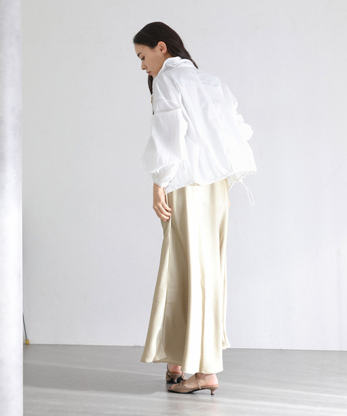 La TOTALITE(ラトータリテ)の「【洗える】タフタライトブルゾン(ナイロンジャケット・レディース・ホワイト/ブラック・38/36)」の16枚目の写真