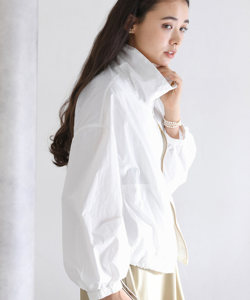 La TOTALITE(ラトータリテ)の「【洗える】タフタライトブルゾン(ナイロンジャケット・レディース・ホワイト/ブラック・38/36)」の19枚目の写真