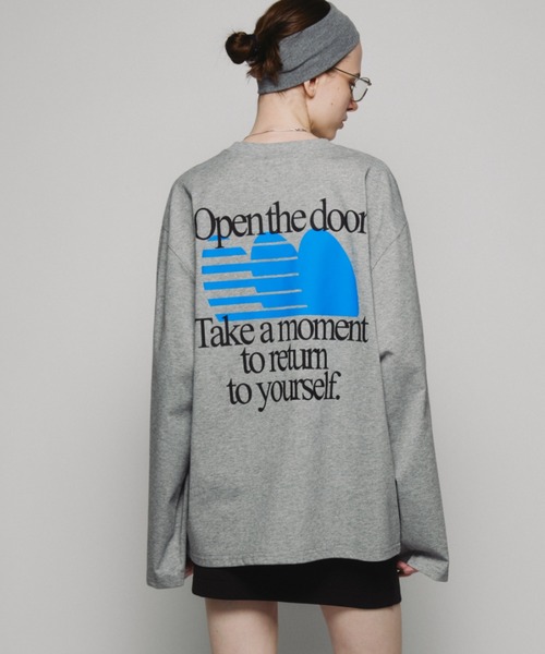 Auntie Rosa Holiday（アンティローザホリデー）の「オーバーサイズロンT/OFFLINE（Tシャツ/カットソー・レディース・チャコールグレー/グレー・FREE）」の8枚目の写真