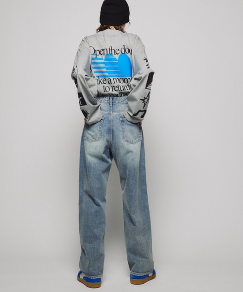 Auntie Rosa Holiday（アンティローザホリデー）の「オーバーサイズロンT/OFFLINE（Tシャツ/カットソー・レディース・チャコールグレー/グレー・FREE）」の19枚目の写真