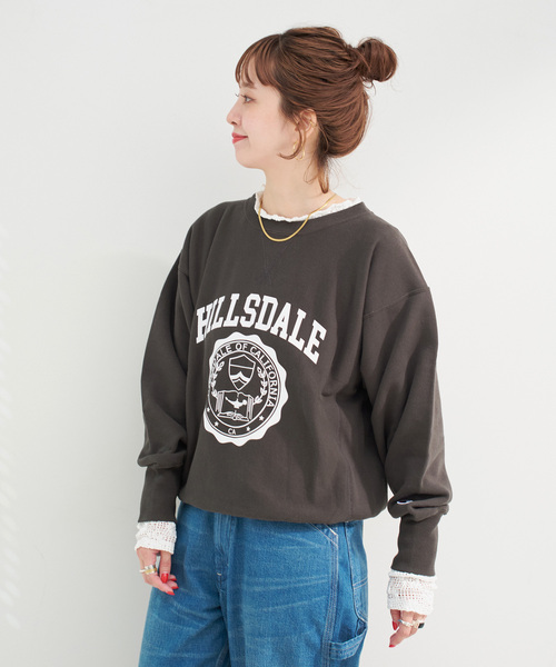 B.C STOCK（ベーセーストック）の「《追加2》手洗い可 / ストレッチフラワーレースプルオーバー（Tシャツ/カットソー・レディース・ホワイト/ブラック・FREE）」の3枚目の写真