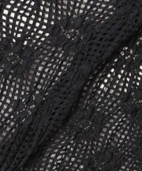 B.C STOCK（ベーセーストック）の「《追加2》手洗い可 / ストレッチフラワーレースプルオーバー（Tシャツ/カットソー・レディース・ホワイト/ブラック・FREE）」の13枚目の写真