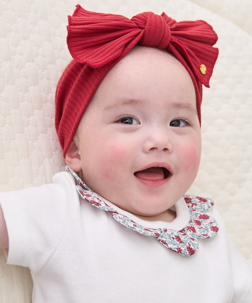 petit main(プティマイン)の「リボンヘアバンド(その他ベビー用品・キッズ・ライトグリーン/レッド/アイボリー/ライトピンク・F)」の4枚目の写真