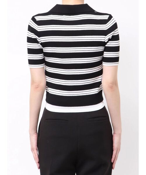 LAGUNAMOON（ラグナムーン）の「ヘムレイヤードビッグカラーポロニットプルオーバー（ニット/セーター・レディース・ベージュ/ブルー/ブラック・FREE）」の21枚目の写真