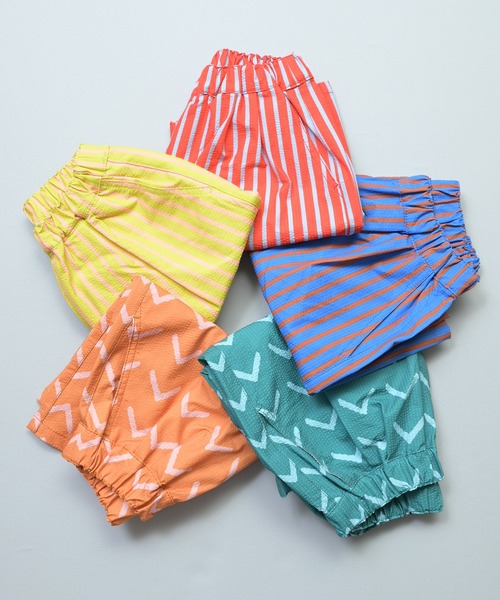 Life Support Products（ライフサポートプロダクツ）の「ソウガラサッカー6分丈パンツ（その他パンツ・キッズ・ライトグリーン/ブルー/オレンジ/レッド/グリーン・100/150/140/110/95/90/80/130/120）」の6枚目の写真