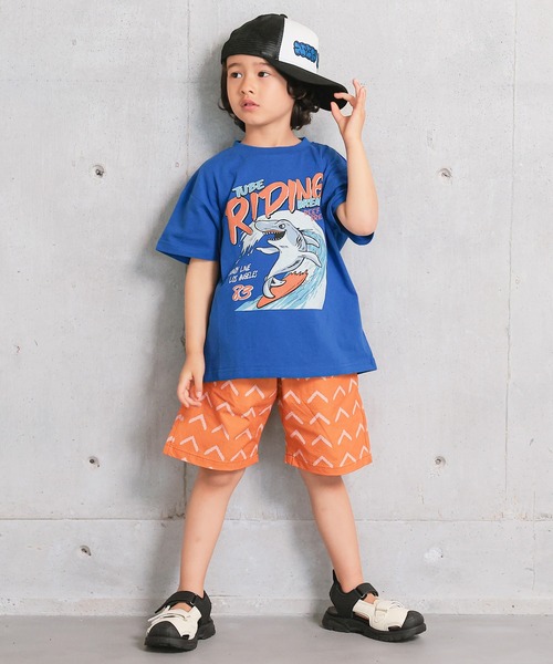 Life Support Products（ライフサポートプロダクツ）の「ソウガラサッカー6分丈パンツ（その他パンツ・キッズ・ライトグリーン/ブルー/オレンジ/レッド/グリーン・100/150/140/110/95/90/80/130/120）」の9枚目の写真