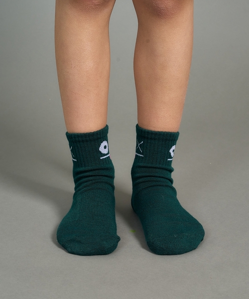 b・ROOM(ビールーム)の「ファニーフェイスクルーソックス(ソックス/靴下・キッズ・イエロー/モスグリーン/オフホワイト/ベージュ/ネイビー・S/M)」の16枚目の写真