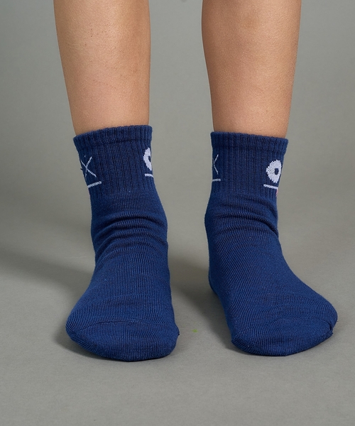 b・ROOM(ビールーム)の「ファニーフェイスクルーソックス(ソックス/靴下・キッズ・イエロー/モスグリーン/オフホワイト/ベージュ/ネイビー・S/M)」の19枚目の写真