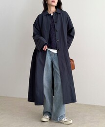 fredy emue（フレディエミュ）の「リネン混タンブラーステンカラーコート（ステンカラーコート）」