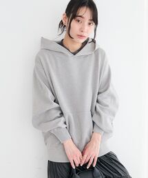 CRAFT STANDARD BOUTIQUE | ラメスウェット風ニットプルオーバー(パーカー)