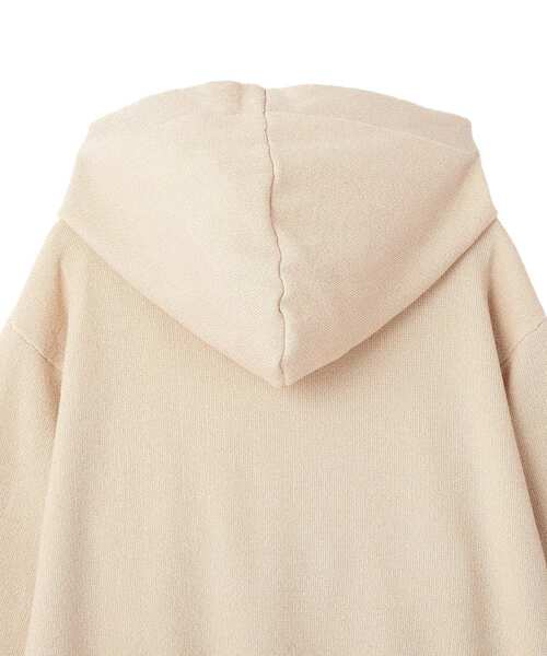 CRAFT STANDARD BOUTIQUE（クラフトスタンダードブティック）の「ラメスウェット風ニットプルオーバー（パーカー・レディース・グレー/アイボリー・FREE）」の6枚目の写真