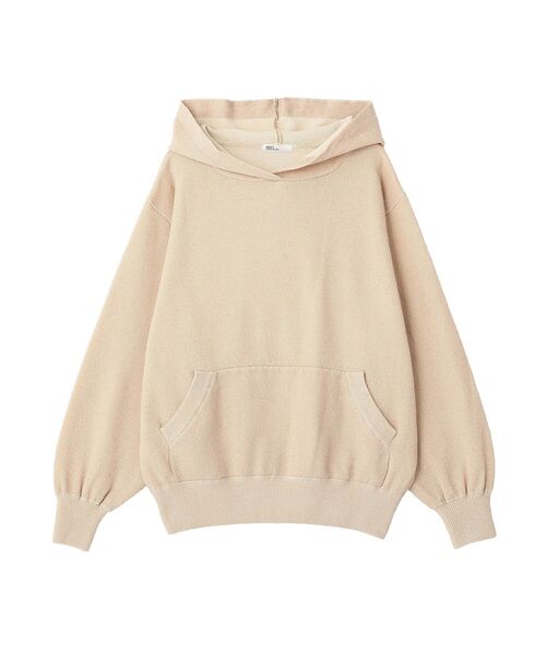 CRAFT STANDARD BOUTIQUE（クラフトスタンダードブティック）の「ラメスウェット風ニットプルオーバー（パーカー・レディース・グレー/アイボリー・FREE）」の9枚目の写真