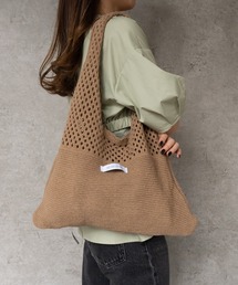 SHE HER HER HERS | トライアングルニットバッグ(トートバッグ)