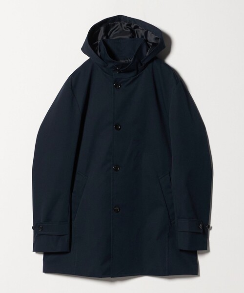 A DAY IN THE LIFE UNITED ARROWS(アデイインザライフユナイテッドアローズ)の「ラミネート フーデッド コート-撥水・防風-<A DAY IN THE LIFE>(その他アウター・メンズ・ベージュ/ネイビー・L/S/M)」の11枚目の写真