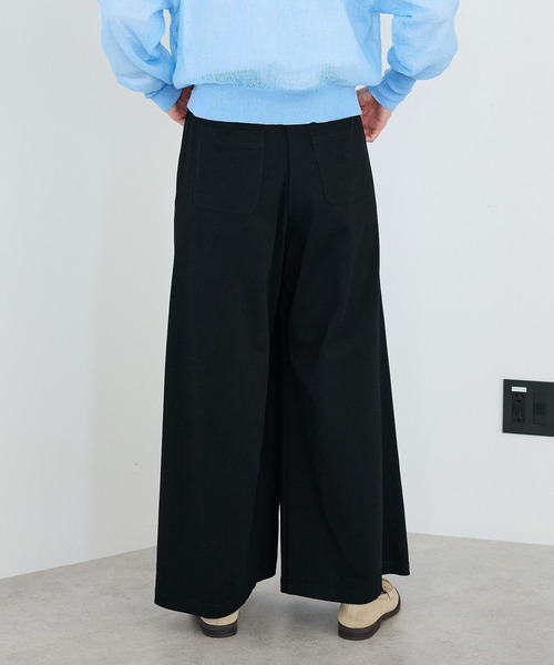 CRAFT STANDARD BOUTIQUE（クラフトスタンダードブティック）の「フロントタックドレープワイドパンツ◆（スウェットパンツ・レディース・杢グレー/ブラック・L/M）」の11枚目の写真