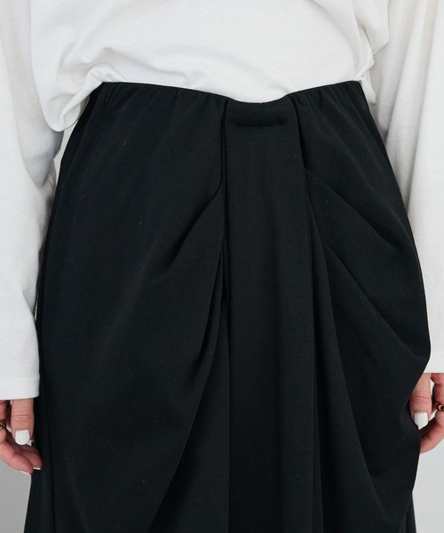 CRAFT STANDARD BOUTIQUE（クラフトスタンダードブティック）の「フロントタックドレープワイドパンツ◆（スウェットパンツ・レディース・杢グレー/ブラック・L/M）」の17枚目の写真