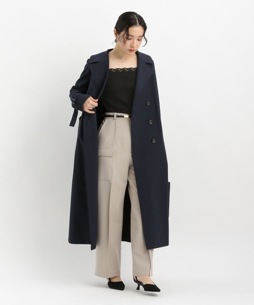 Andemiu(アンデミュウ)の「スクエアレースネックカットソー645355(Tシャツ/カットソー・レディース・オフホワイト/ブラック/グレー・FREE)」の11枚目の写真