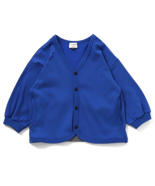 F.O.KIDS(エフオーキッズ)の「UVカットカーディガン_ジュニア対応(カーディガン/ボレロ・キッズ・レインボー/レッド/チャコール/アイボリー/ブルー・80/90/100/110/120/130/140)」の1枚目の写真