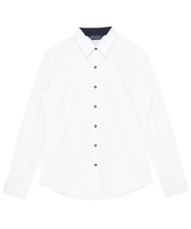 【透け防止】 形態安定ノンアイロン レギュラー 長袖ビジネスワイシャツ