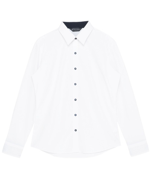 TOKYO SHIRTS(トウキョウシャツ)の「【透け防止】 形態安定ノンアイロン レギュラー 長袖ビジネスワイシャツ(ビジネスシャツ・レディース・ホワイト・S/M/L/LL/XL)」の1枚目の写真
