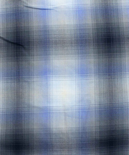 Schott(ショット)の「OMBRE CHECK SHIRT(シャツ/ブラウス・メンズ・ライトブルー/ラベンダー・M/XL/XXL/L)」の6枚目の写真