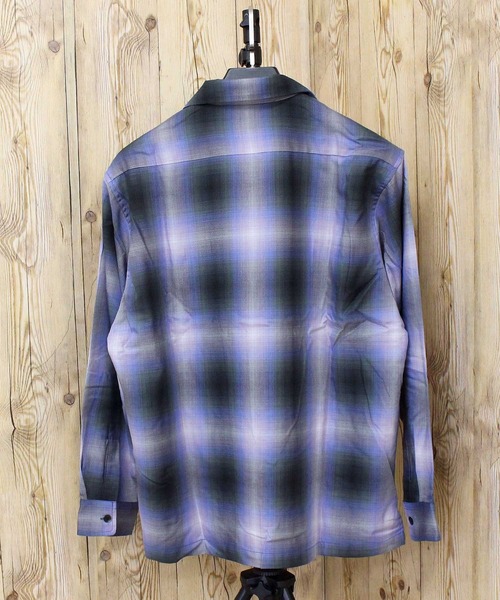 Schott(ショット)の「OMBRE CHECK SHIRT(シャツ/ブラウス・メンズ・ライトブルー/ラベンダー・M/XL/XXL/L)」の8枚目の写真