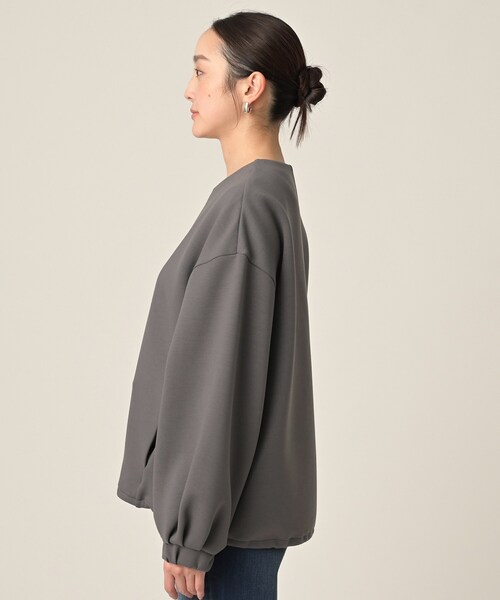 UNTITLED（アンタイトル）の「【春アウター/ゆったり】ダンボールジップブルゾン（ブルゾン・レディース・チャコールグレー/ブラック/アイボリー・00/02/04/44/48）」の17枚目の写真