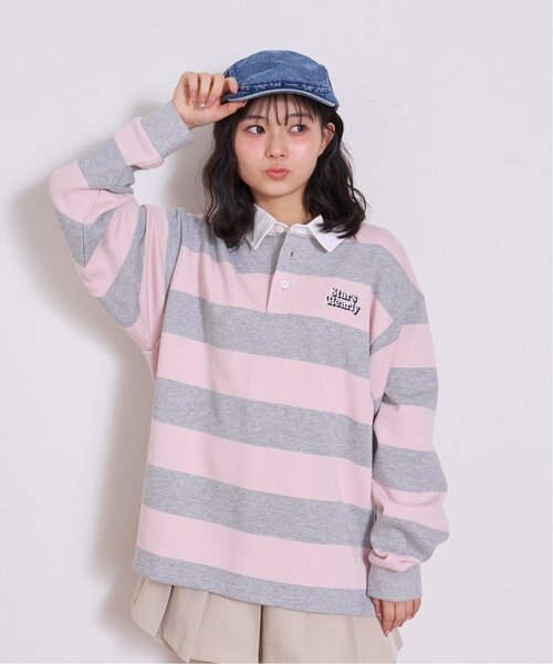 LOVETOXIC（ラブトキシック）の「【綿100%】ルーズラガー裏毛プルオーバー（Tシャツ/カットソー・キッズ・サックスブルー/グレー/ネイビー・L:160cm/S:140cm/130cm/M:150cm）」の2枚目の写真