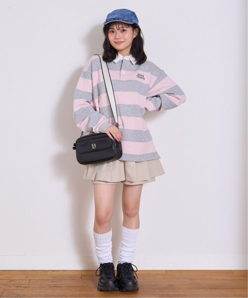 LOVETOXIC（ラブトキシック）の「【綿100%】ルーズラガー裏毛プルオーバー（Tシャツ/カットソー・キッズ・サックスブルー/グレー/ネイビー・L:160cm/S:140cm/130cm/M:150cm）」の15枚目の写真