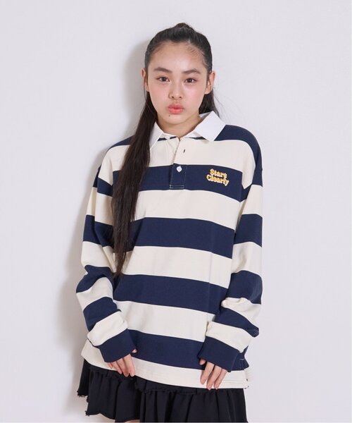 LOVETOXIC（ラブトキシック）の「【綿100%】ルーズラガー裏毛プルオーバー（Tシャツ/カットソー・キッズ・サックスブルー/グレー/ネイビー・L:160cm/S:140cm/130cm/M:150cm）」の17枚目の写真