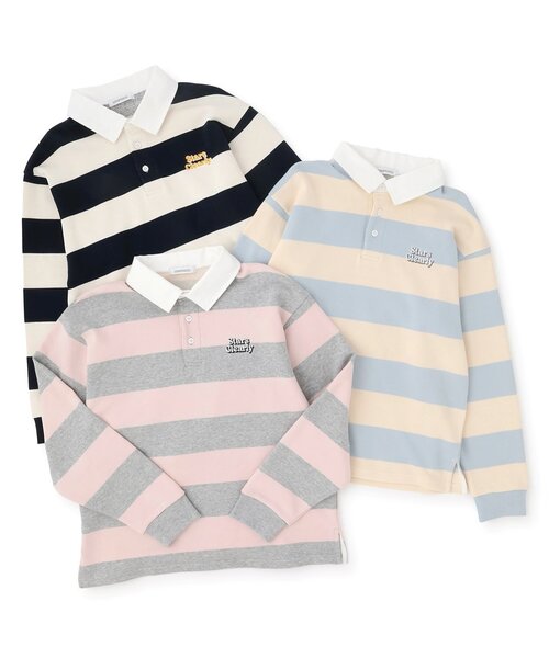 LOVETOXIC（ラブトキシック）の「【綿100%】ルーズラガー裏毛プルオーバー（Tシャツ/カットソー・キッズ・サックスブルー/グレー/ネイビー・L:160cm/S:140cm/130cm/M:150cm）」の6枚目の写真