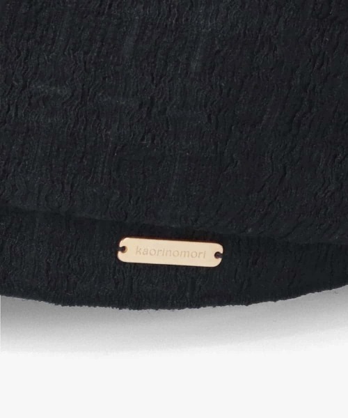 kaorinomori（カオリノモリ）の「kaorinomori  ププルキャス / カオリノモリ（キャスケット・レディース・ブラック/ライトグレー/ホワイト・M/57.5cm）」の13枚目の写真