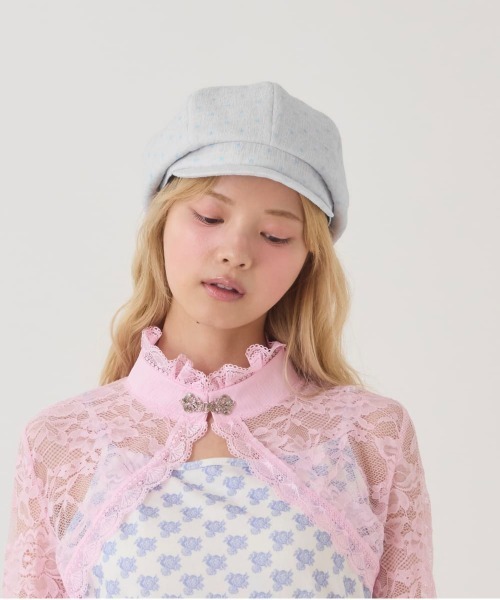 kaorinomori（カオリノモリ）の「kaorinomori  ププルキャス / カオリノモリ（キャスケット・レディース・ブラック/ライトグレー/ホワイト・M/57.5cm）」の15枚目の写真