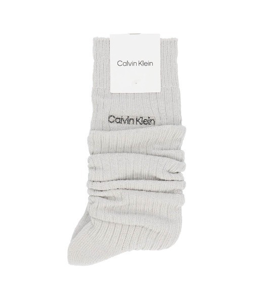 Calvin Klein(カルバン・クライン)の「Calvin Klein Ultra Slouchy ルーズソックス 03267015(ソックス/靴下・レディース・シルバーグレー/オフホワイト/サックスブルー/ブラック・23-25cm)」の3枚目の写真