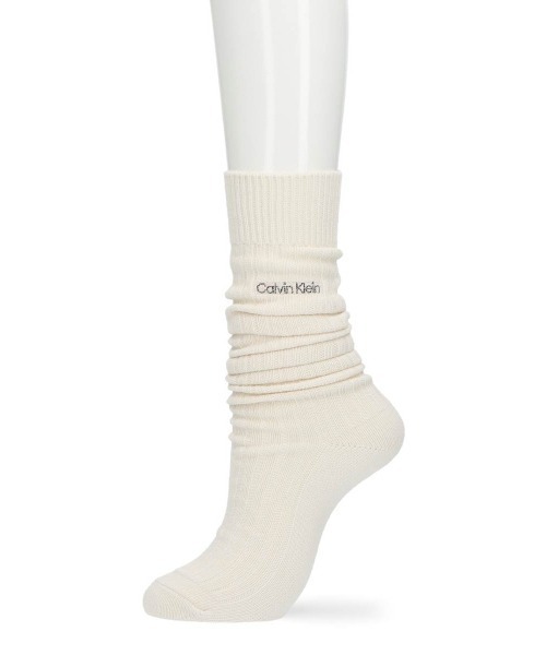 Calvin Klein(カルバン・クライン)の「Calvin Klein Ultra Slouchy ルーズソックス 03267015(ソックス/靴下・レディース・シルバーグレー/オフホワイト/サックスブルー/ブラック・23-25cm)」の13枚目の写真