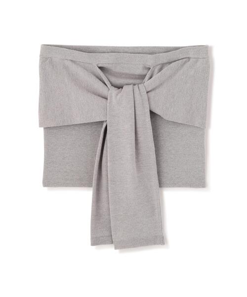 PROPORTION BODY DRESSING(プロポーションボディドレッシング)の「<a>リボンニットビスチェ / 1216179301(キャミソール・レディース・ネイビー/グレー系その他・FREE)」の9枚目の写真