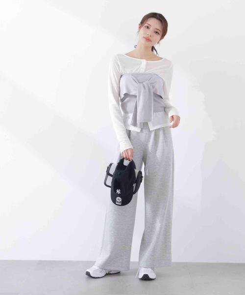 PROPORTION BODY DRESSING(プロポーションボディドレッシング)の「<a>リボンニットビスチェ / 1216179301(キャミソール・レディース・ネイビー/グレー系その他・FREE)」の15枚目の写真