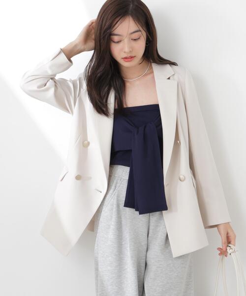 PROPORTION BODY DRESSING(プロポーションボディドレッシング)の「<a>リボンニットビスチェ / 1216179301(キャミソール・レディース・ネイビー/グレー系その他・FREE)」の22枚目の写真