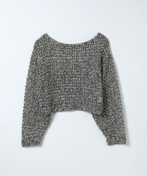 JEANASIS（ジーナシス）の「3G MIXテープヤーンルーズプルオーバー/660219（ニット/セーター・レディース・ホワイト系その他/ブラック系その他/ピンク系その他・FREE）」の3枚目の写真