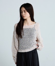 JEANASIS | 3G MIXテープヤーンルーズプルオーバー/660219(ニット/セーター)