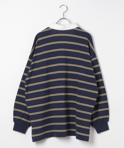 LEPSIM（レプシィム）の「ラガーデザインプルオーバー　634634（Tシャツ/カットソー・レディース・ネイビー/ライトブルー・FREE）」の3枚目の写真