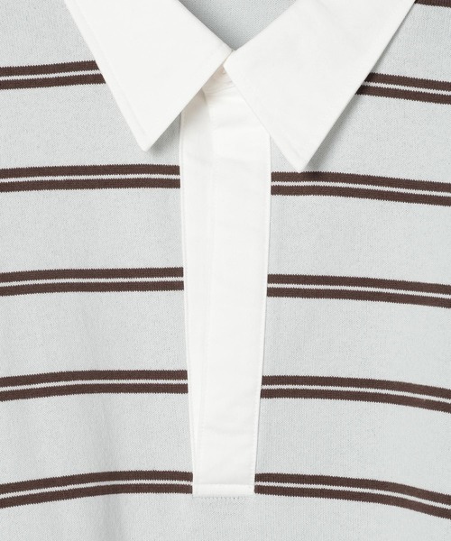 LEPSIM（レプシィム）の「ラガーデザインプルオーバー　634634（Tシャツ/カットソー・レディース・ネイビー/ライトブルー・FREE）」の10枚目の写真