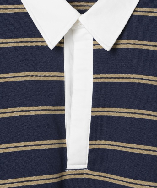 LEPSIM（レプシィム）の「ラガーデザインプルオーバー　634634（Tシャツ/カットソー・レディース・ネイビー/ライトブルー・FREE）」の11枚目の写真