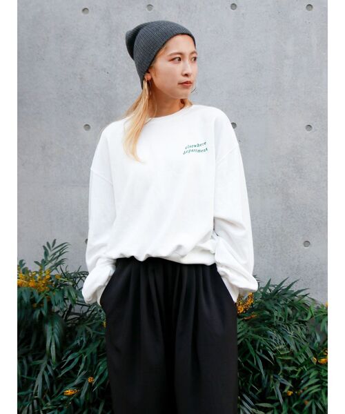 Ungrid（アングリッド）の「【WEB限定】ワンポイントロゴプリントスウェット（スウェット・レディース・ライトグレー/ピンク/オフホワイト・FREE）」の8枚目の写真