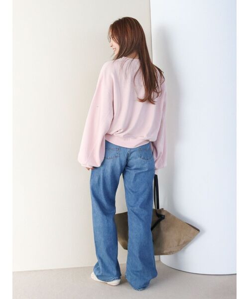 Ungrid（アングリッド）の「【WEB限定】ワンポイントロゴプリントスウェット（スウェット・レディース・ライトグレー/ピンク/オフホワイト・FREE）」の16枚目の写真